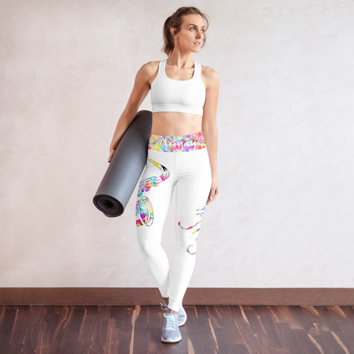 #friyay Gym Wear Leggings that's Mood Wear. Streetwear Yoga Pants. Black, White, Grey. WickedYo.
